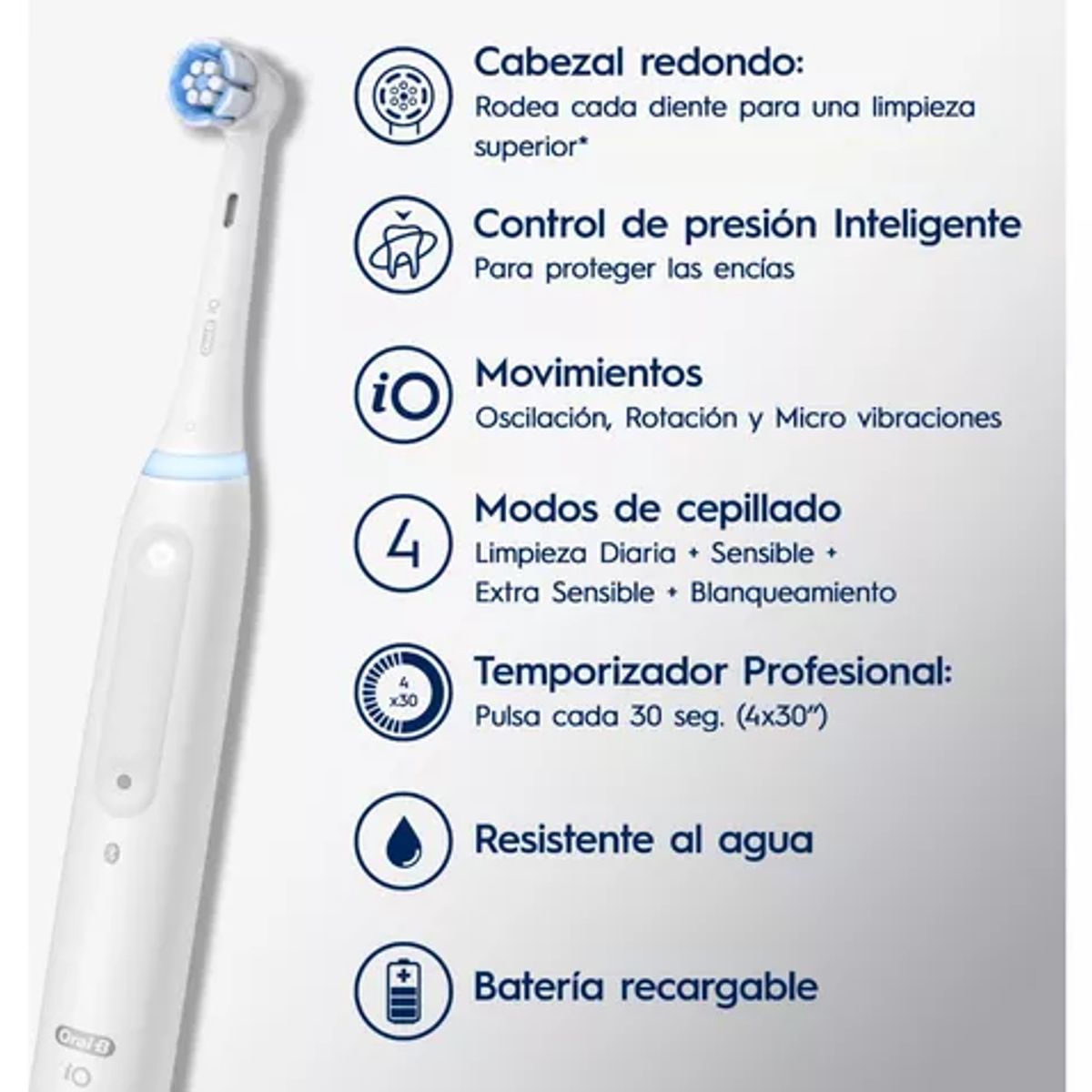 ORAL B - Cepillo de Dientes Eléctrico Oral-B iO 4 + 2 Repuestos