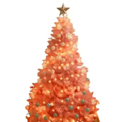GENERICO - Árbol de Navidad Artificial de Pino con Bisagras de Metal