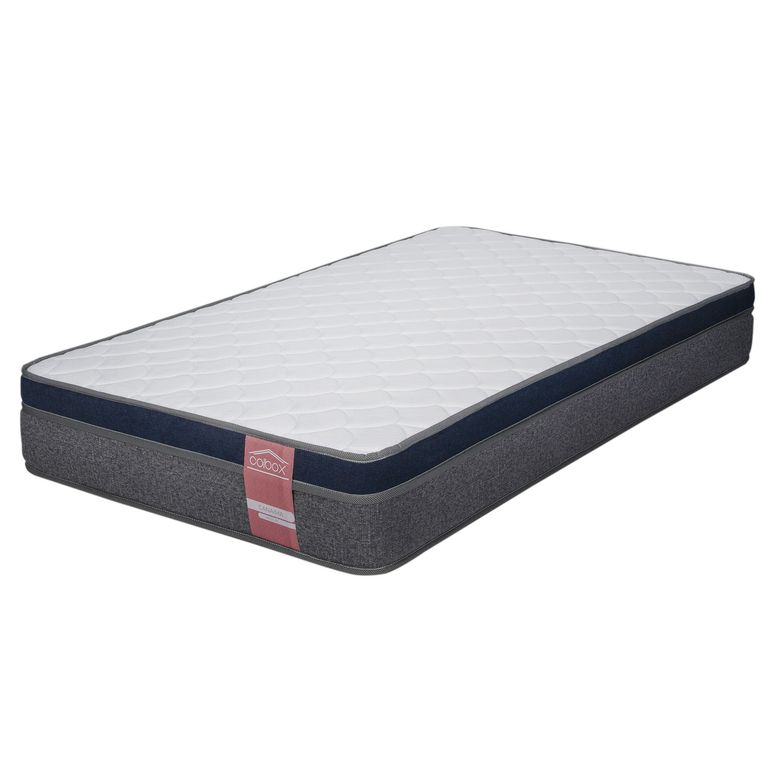 Colchon Canaima 1.5 Plazas Gris 105x190x26 Cm Resorte Bonell Dual Side