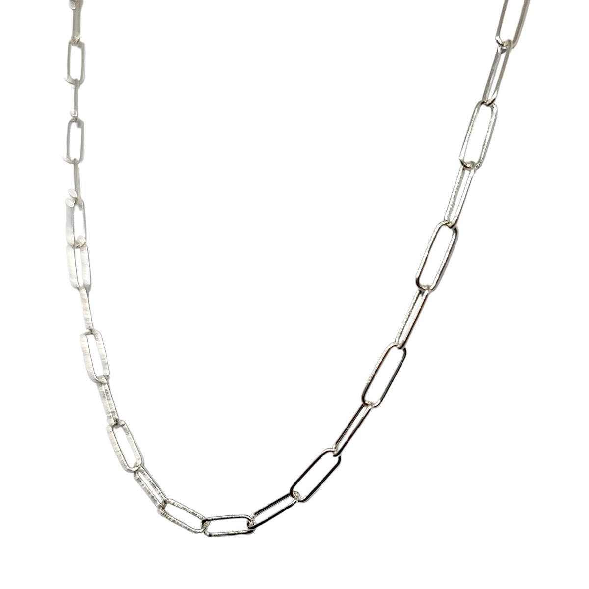 ANDREA COGGIOLA JOYAS - Cadena Eslabón Alargado 9x3mm Plata Fina 925