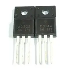 GENERICO - 5 Pares De Transistores A2222 Y C6144 Nuevos