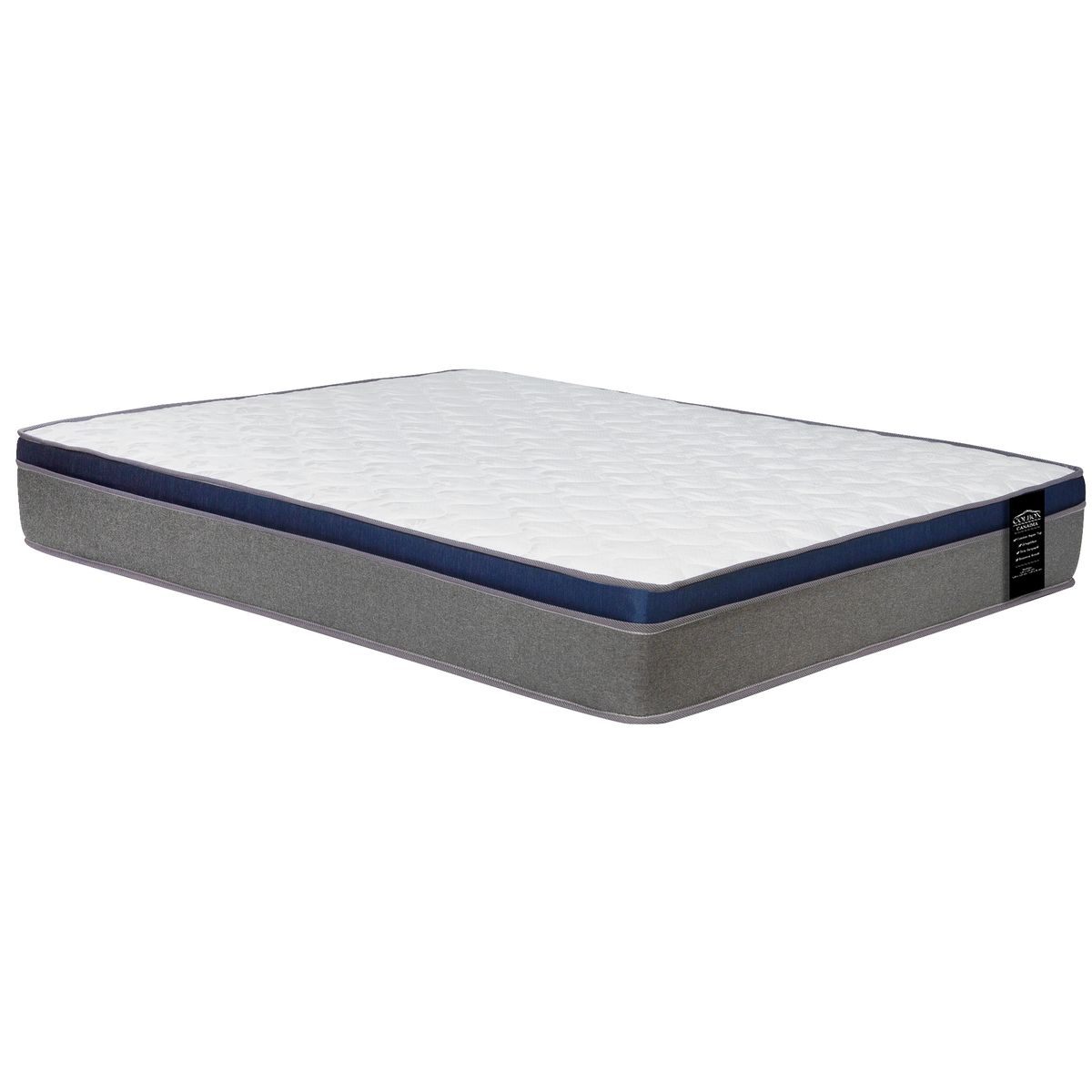 COLBOX - Colchón Canaima 2 Plazas Gris 150x190x26 Cm