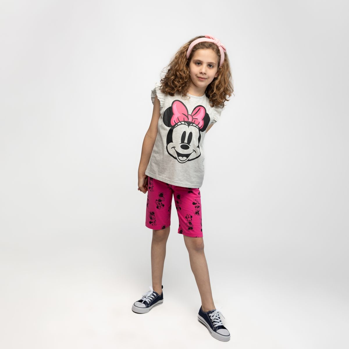 DISNEY - Conjunto Niña Cinta Rosa Minnie Tull Rosa Minnie