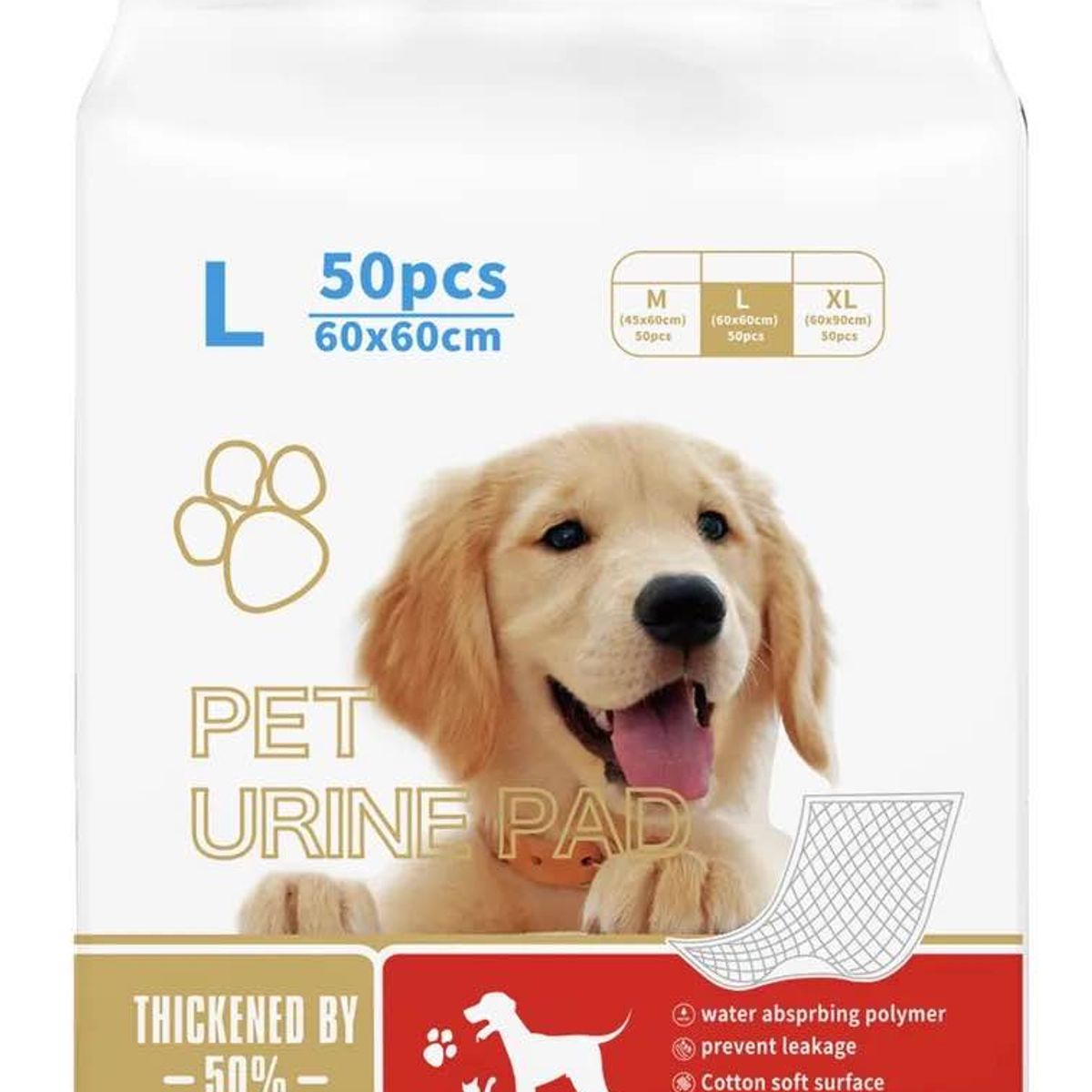 GENERICO - PACK 100 Sabanillas - Pañales para Mascota XL 60 x 60cm