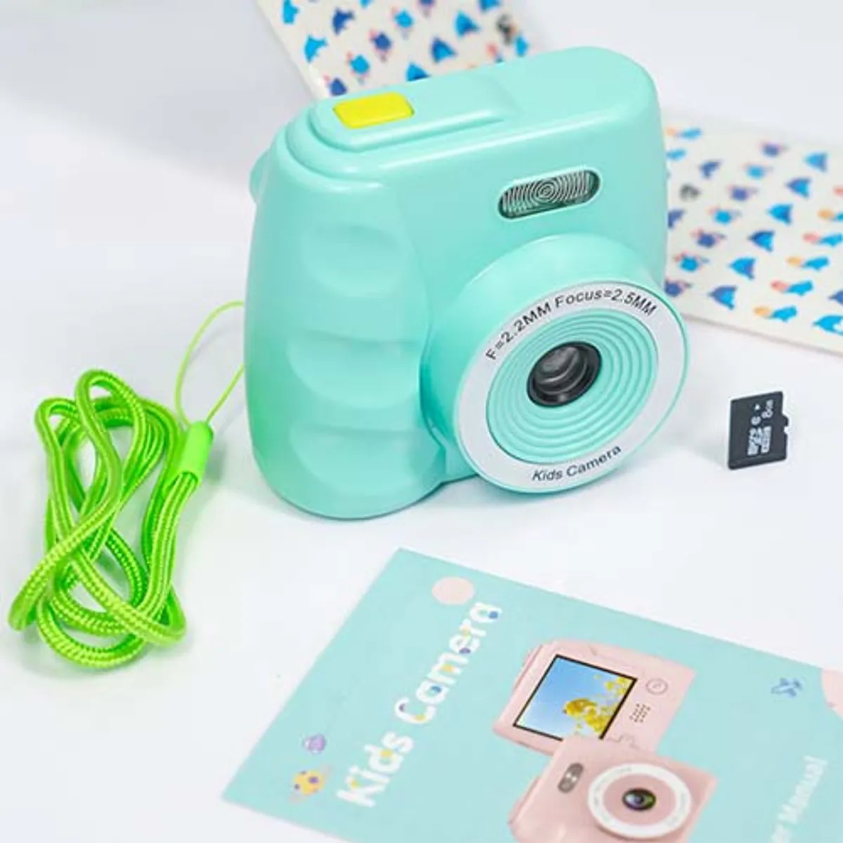 MI FOTO - CAMARA DE FOTOS VIDEOS DIGITAL RECARGABLE NIÑOS GREEN  TARJETA SD