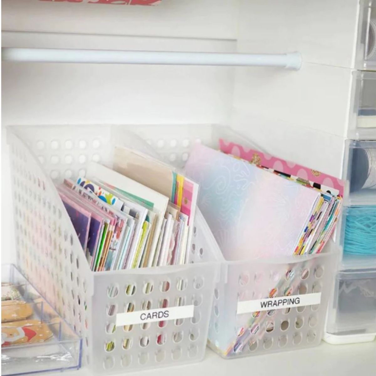 BOX SWEDEN - Contenedor Repisa Grande 30 x 13 x 19 cm