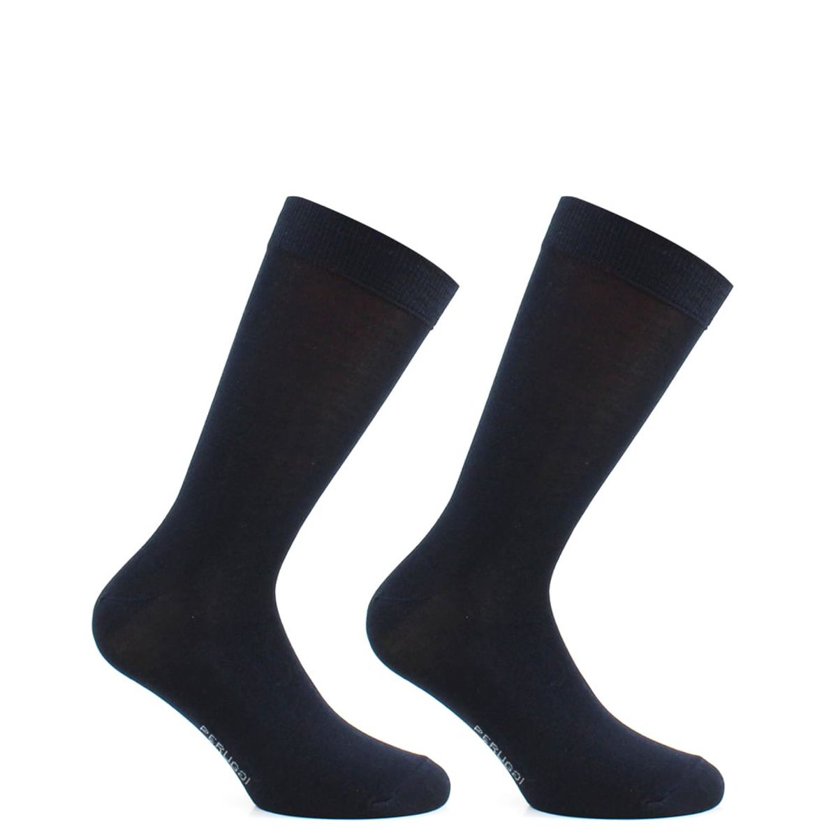PERUGGI - Calcetín Hilo Largo Americano Bi-Pack Azul PERUGGI