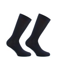 Calcetín Hilo Largo Americano Bi-Pack Azul