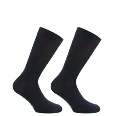 PERUGGI - Calcetín Hilo Largo Americano Bi-Pack Azul