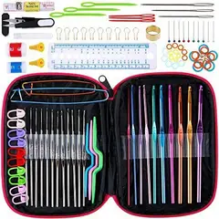 GENERICO - Set de Crochet de Aluminio incluye Accesorios