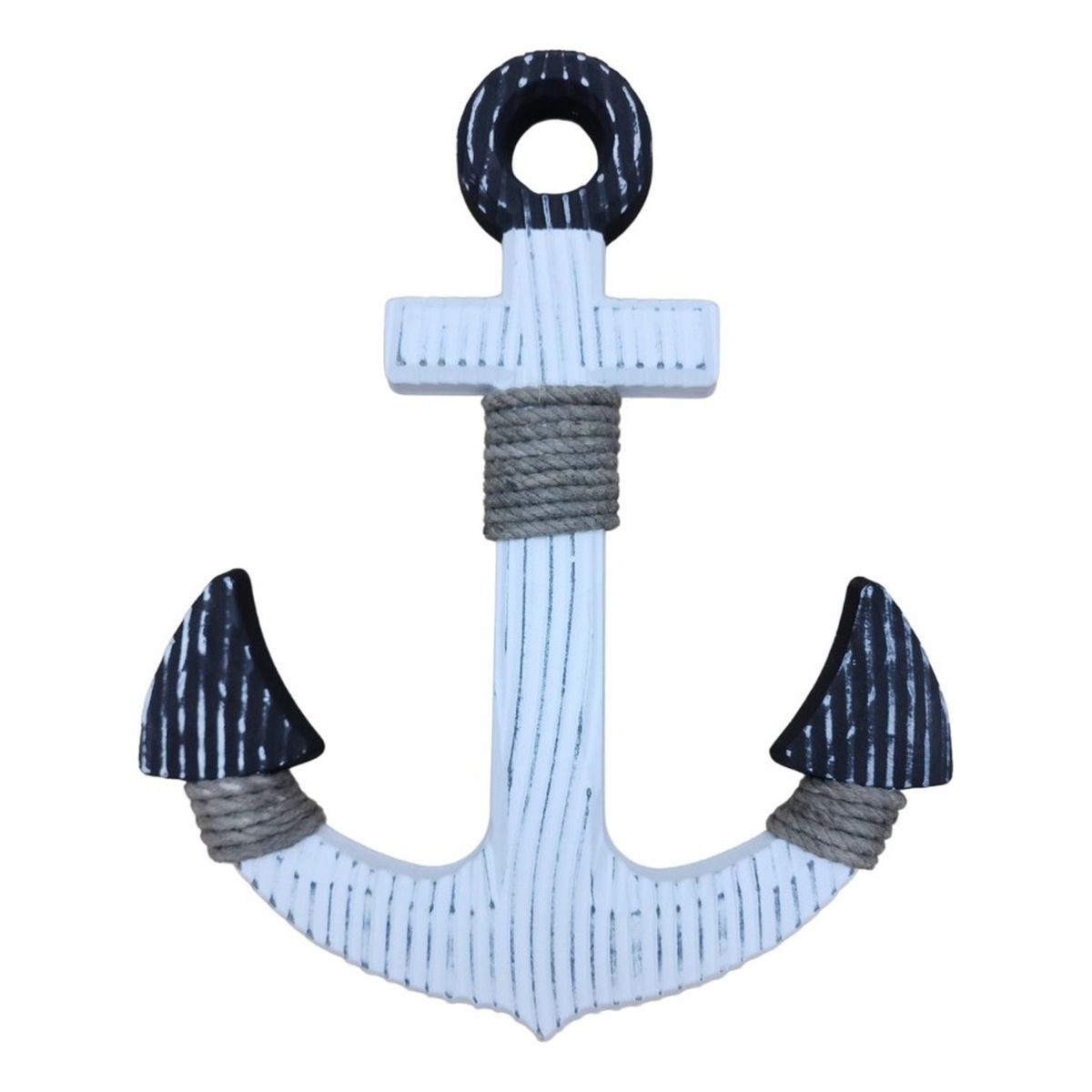 GENERICO - Ancla Blanco Decorativo De Madera Para Pared Decoracion