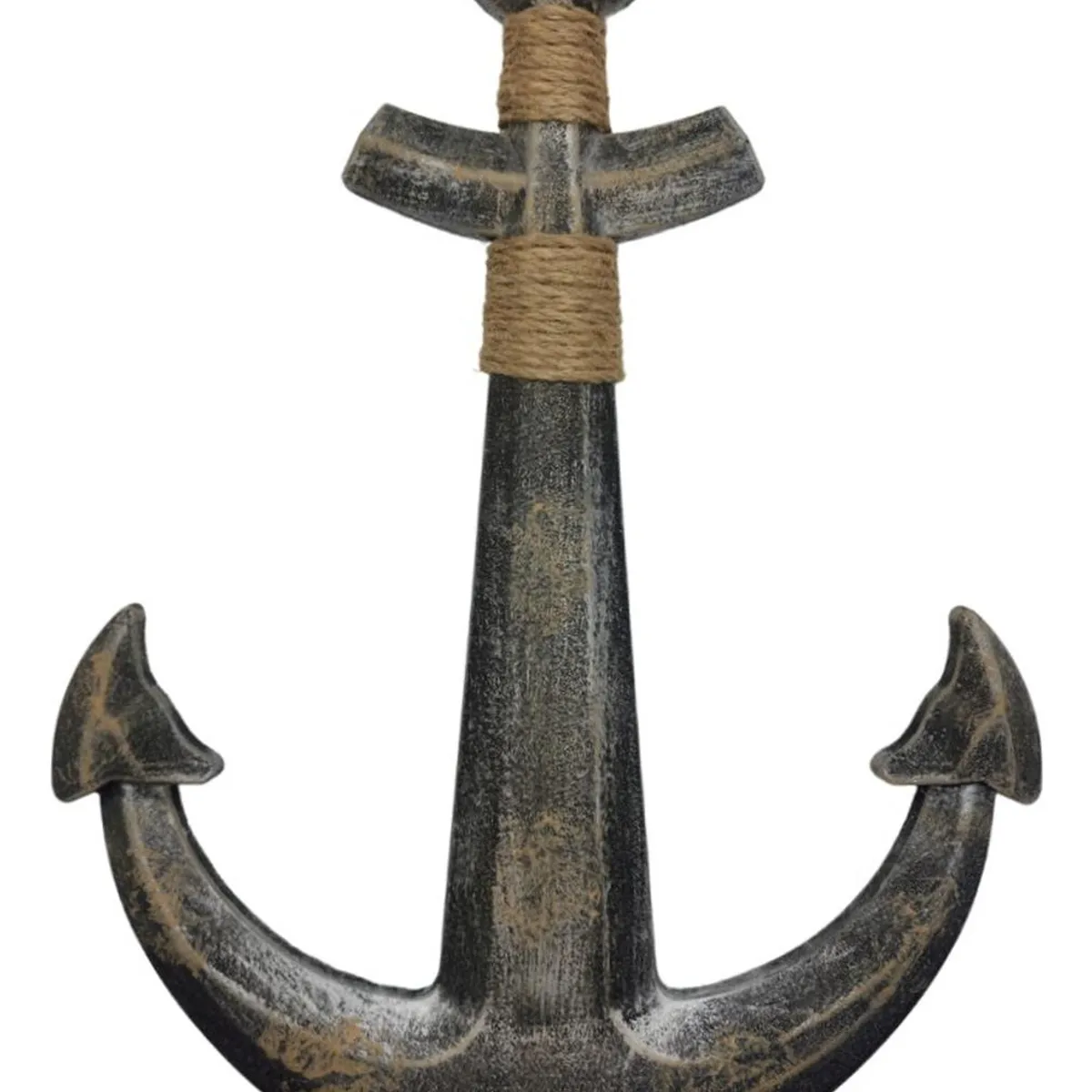 GENERICO - Ancla Decorativo De Madera Gris Oscuro Para Pared Decoracion