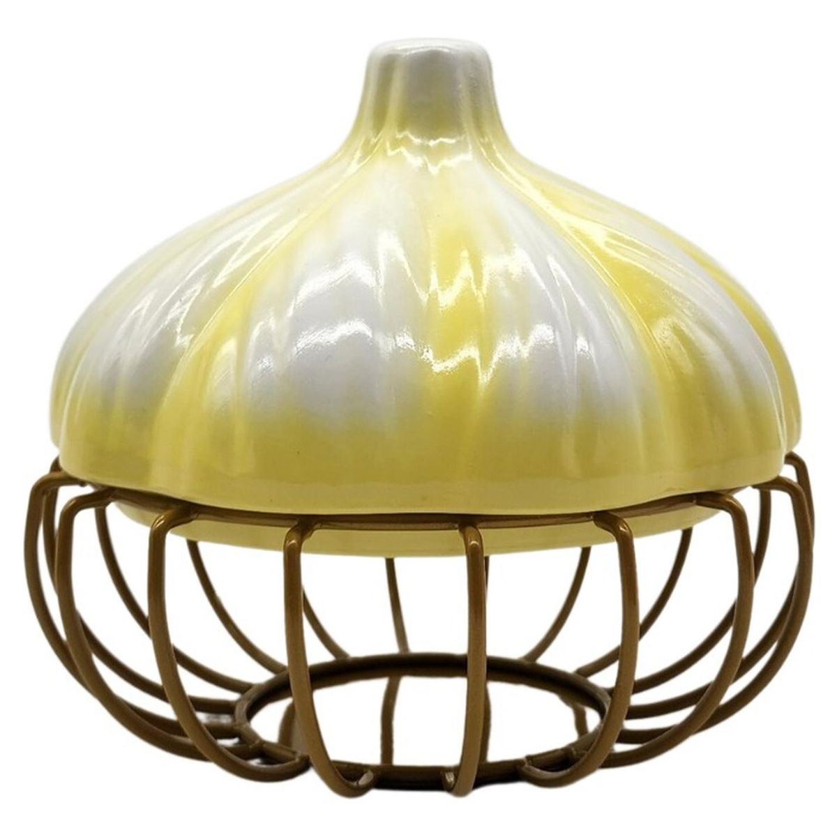 GENERICO - Porta Ajos Decorativo Caja Para Ajos Organizador Cocina - Amarillo