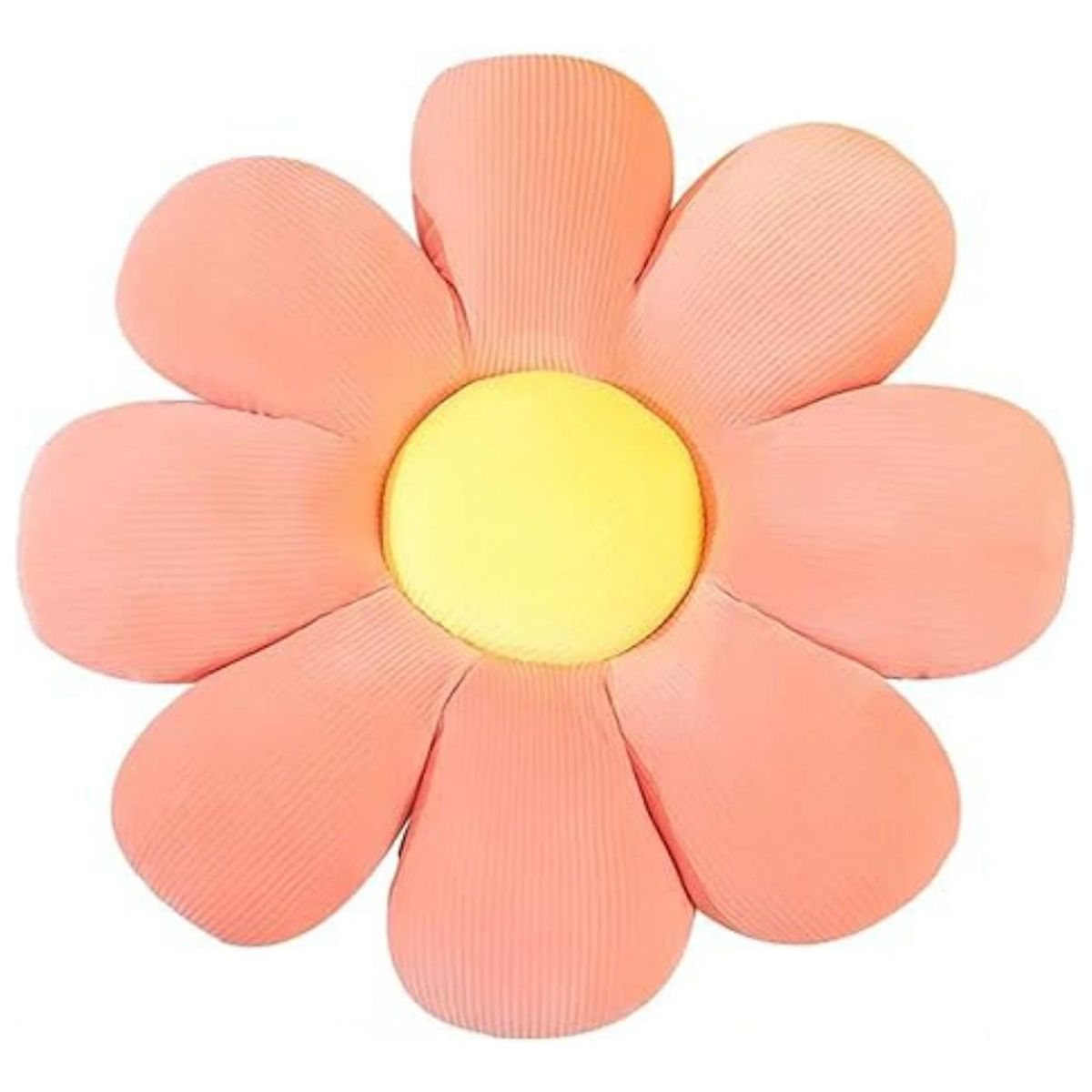 GENERICO - Cojín Decorativo Peluche Forma De Flor Multicolores - Rosa