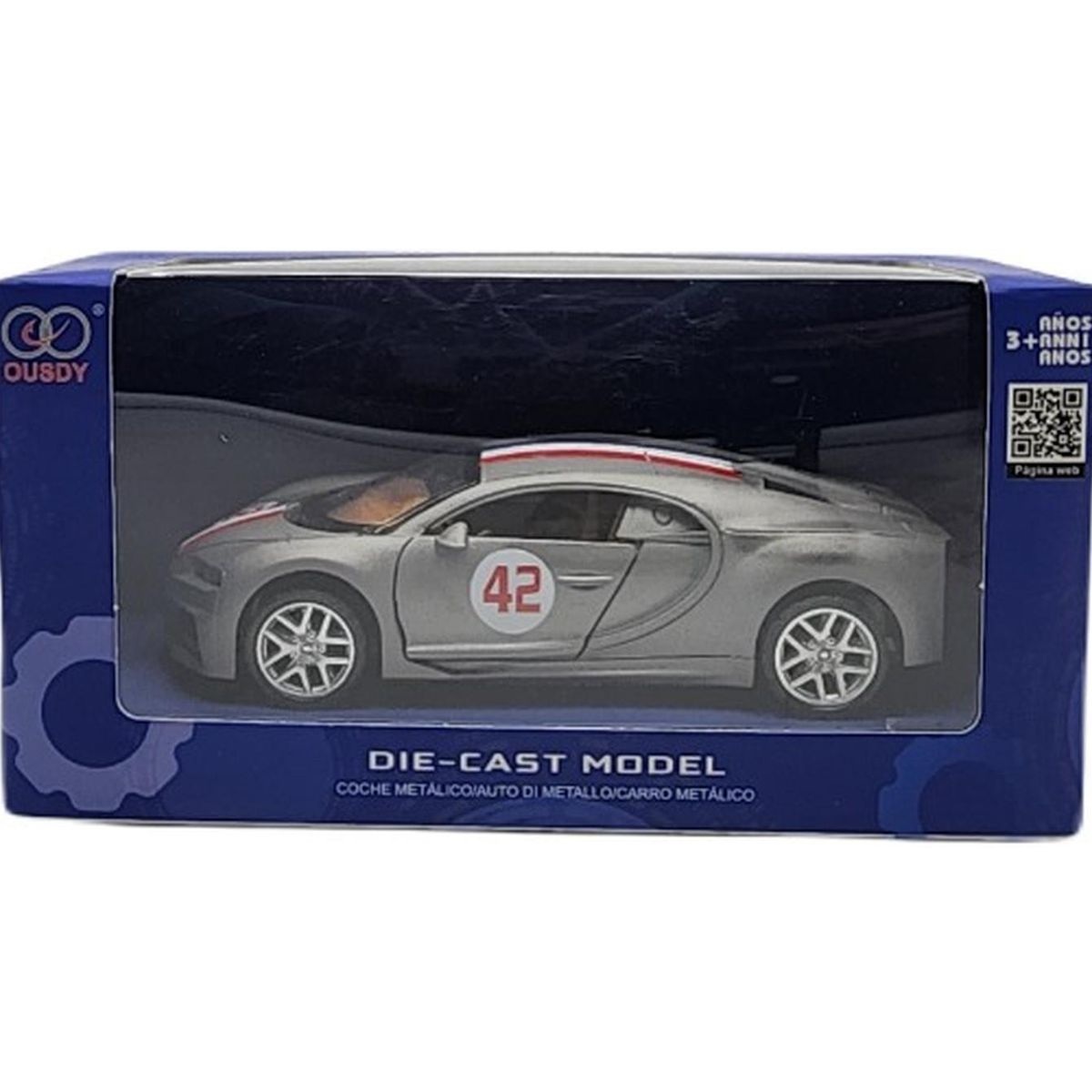 GENERICO - Autos Metálicos Modelos Coleccionables - Azul acero - Talla única