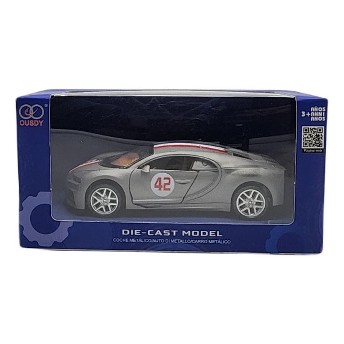 GENERICO - Autos Metálicos Modelos Coleccionables - Azul acero - Talla única