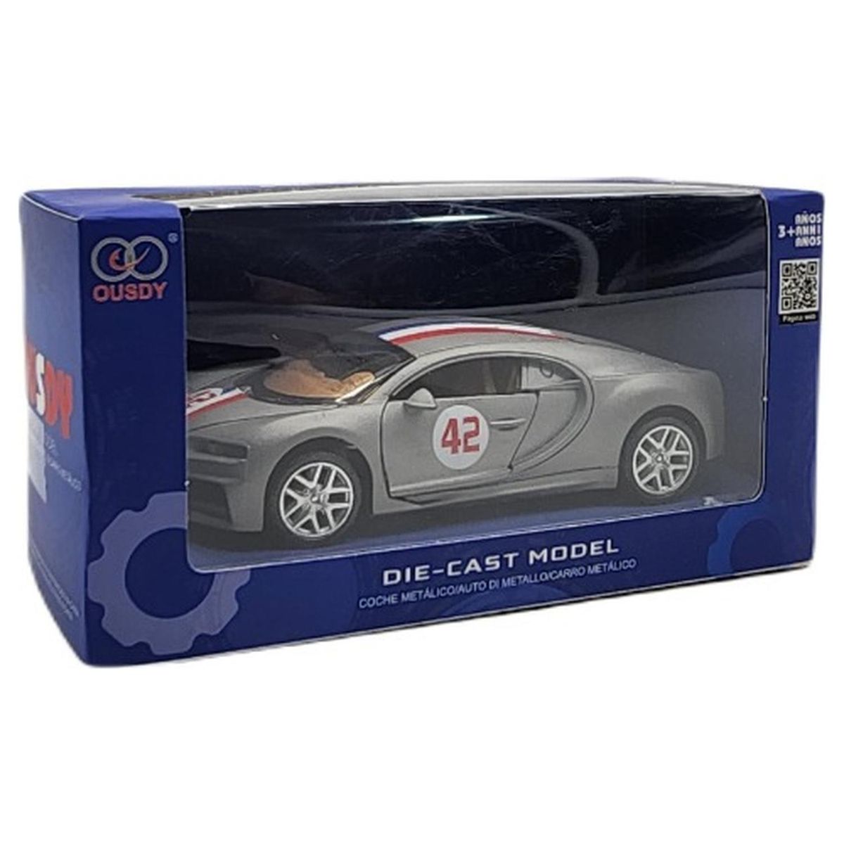 GENERICO - Autos Metálicos Modelos Coleccionables - Azul acero - Talla única