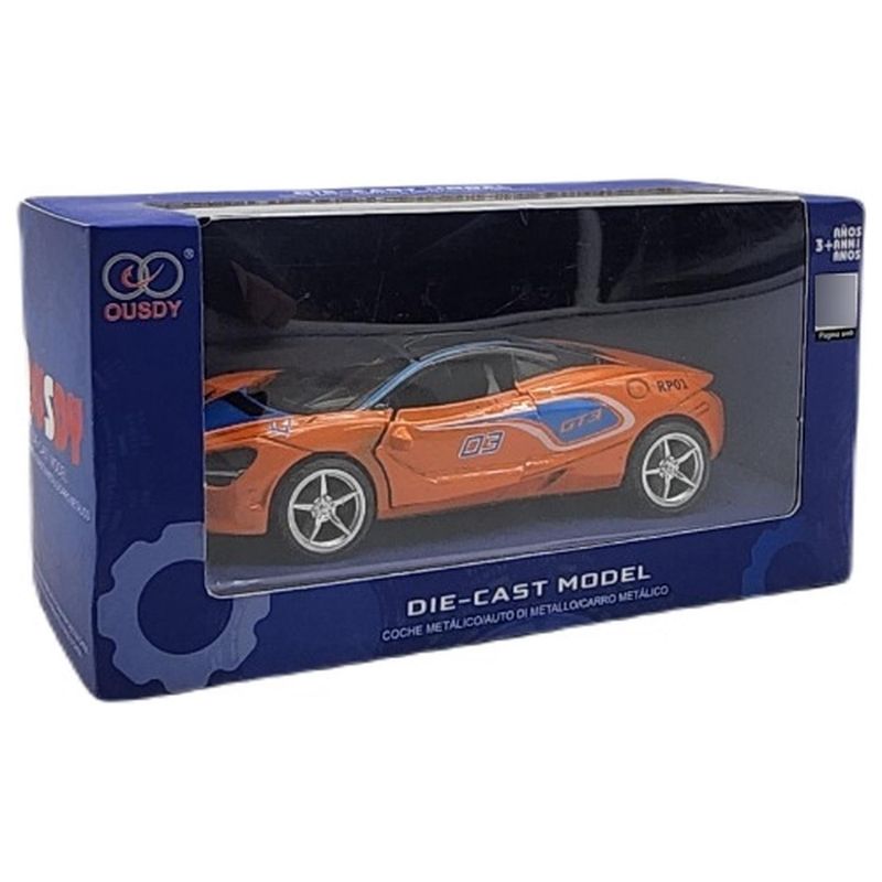 GENERICO - Autos Metálicos Modelos Coleccionables - Naranja - Talla única