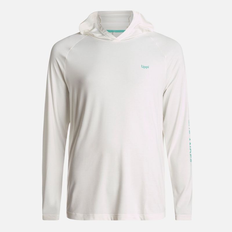 LIPPI - Polera Hombre Sun Action Hoody Q-Dry T-Shirt Blanco Lippi.-