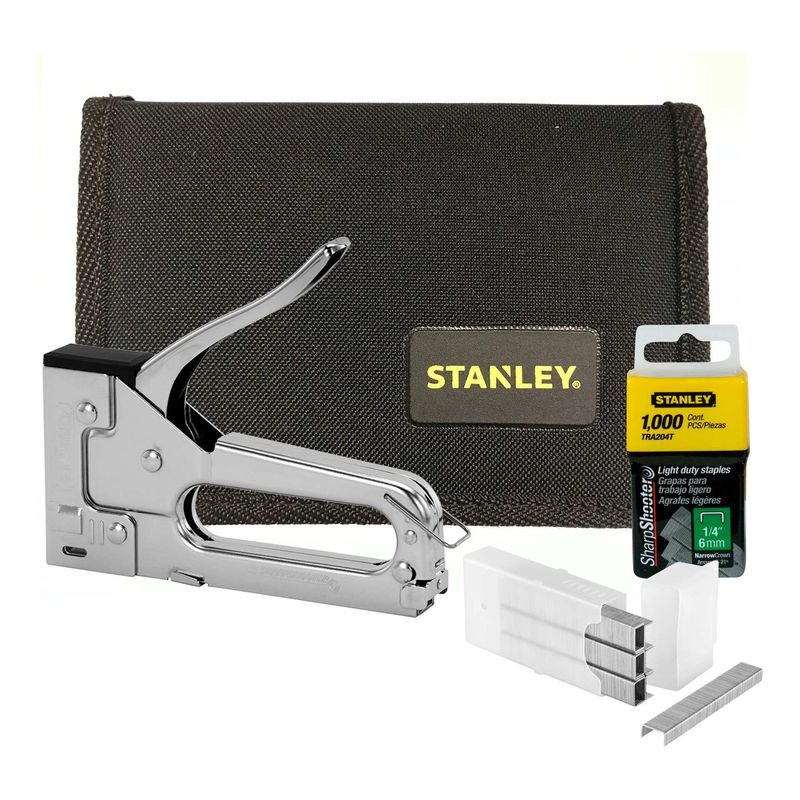 STANLEY - Engrapadora Metálica Trabajo Liviano + Grapas STANLEY TR45KC