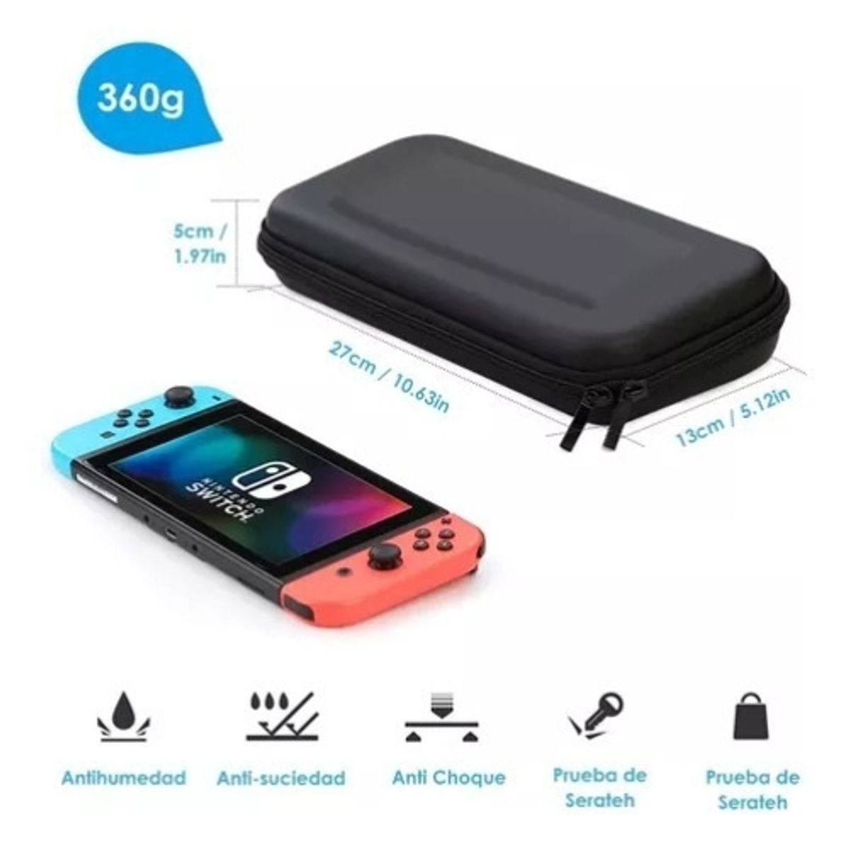 U BUY - Estuche Protector Para Nintendo Switch Normal Pack 17 En 1