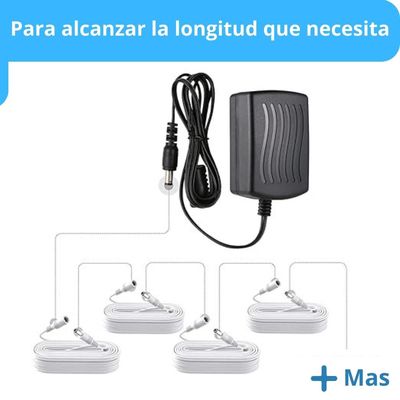 Imagen 2 del producto Cable Cámara Seguridad Extensor Universal 10 Metros 12V