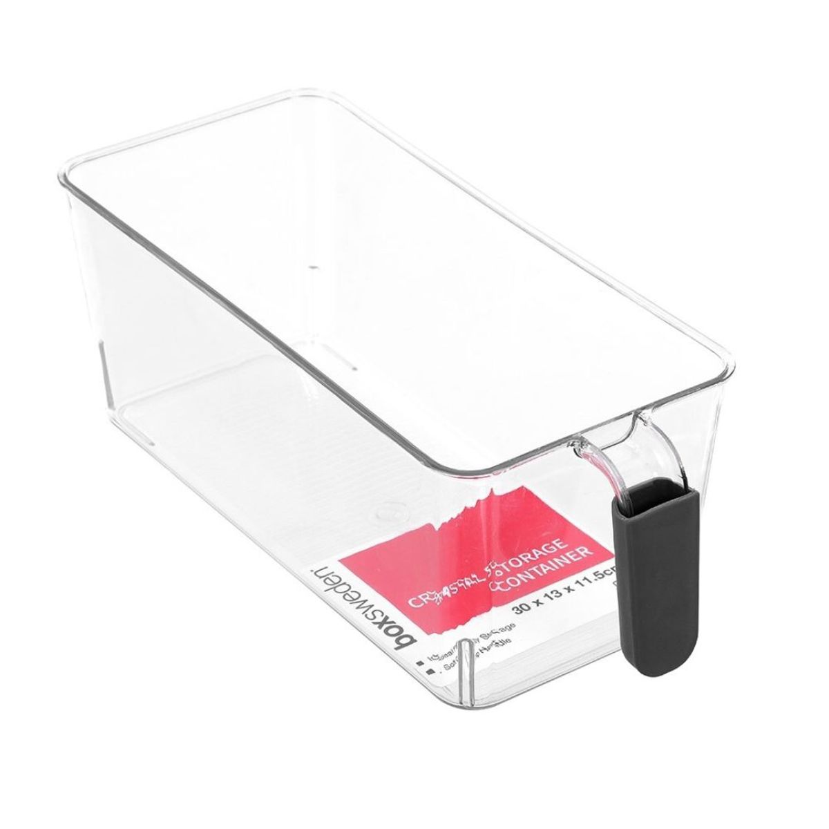 BOX SWEDEN - Contenedor rectangular transparente pequeño Box Sweden