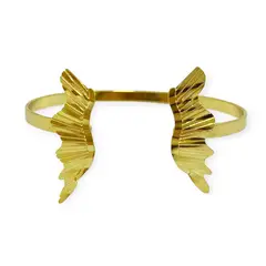 ANDREA COGGIOLA JOYAS - Pulsera Esclava Mariposa Adaptable Enchapado Oro 18K