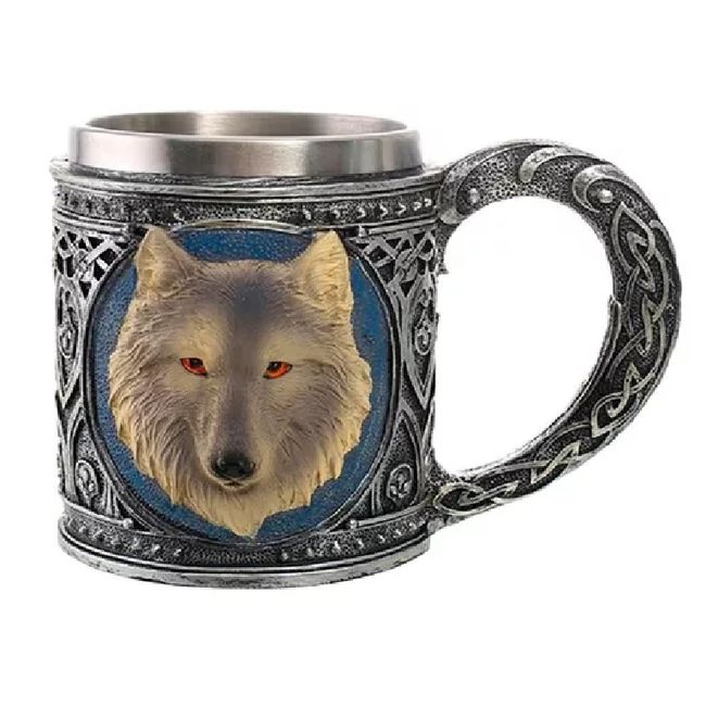GENERICO - Taza Tazon Lobo Stark Game Of Thrones Mug 400ml