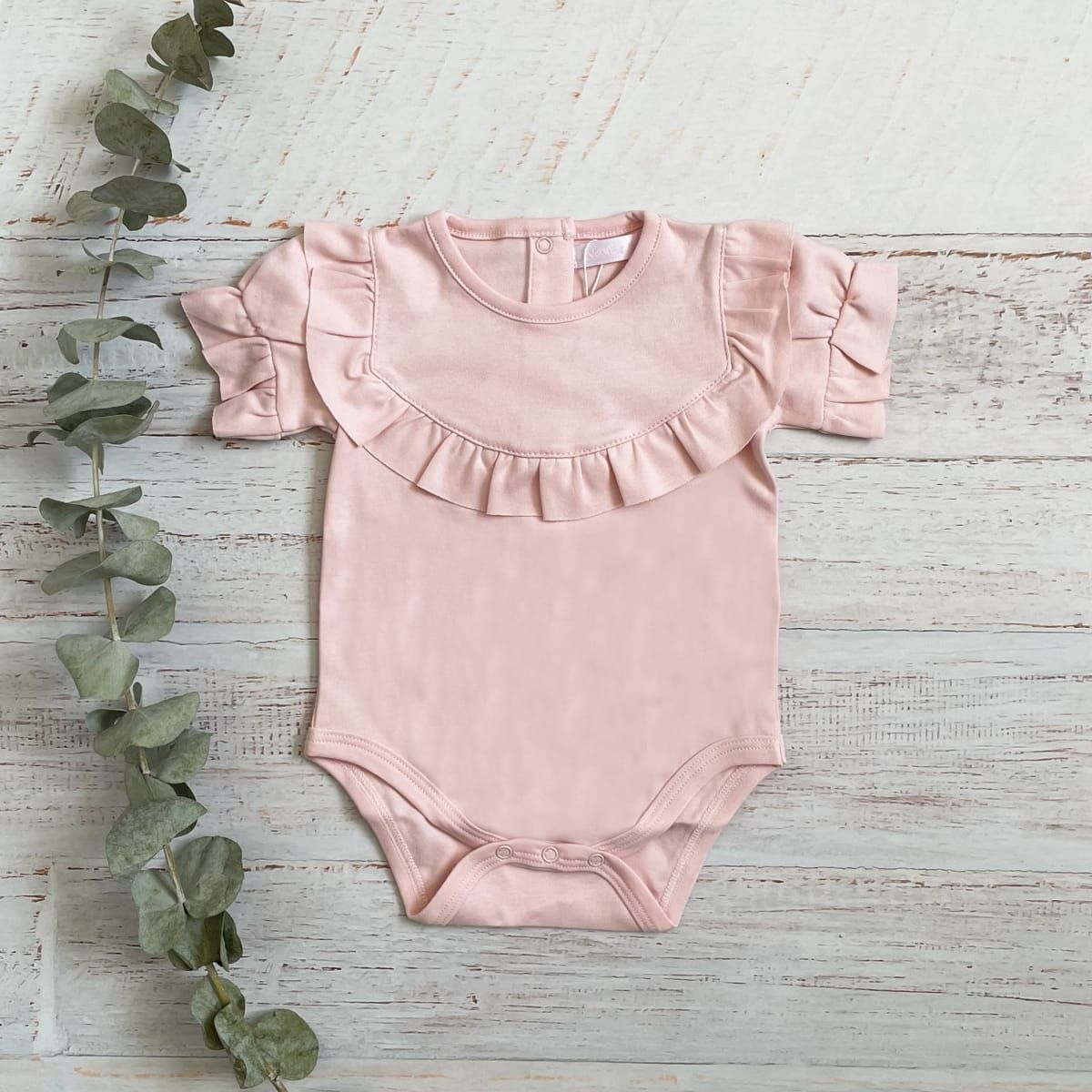 WAWABABY - Body Bebe Niña Lucian Palo Rosa 100%  Algodón Pima