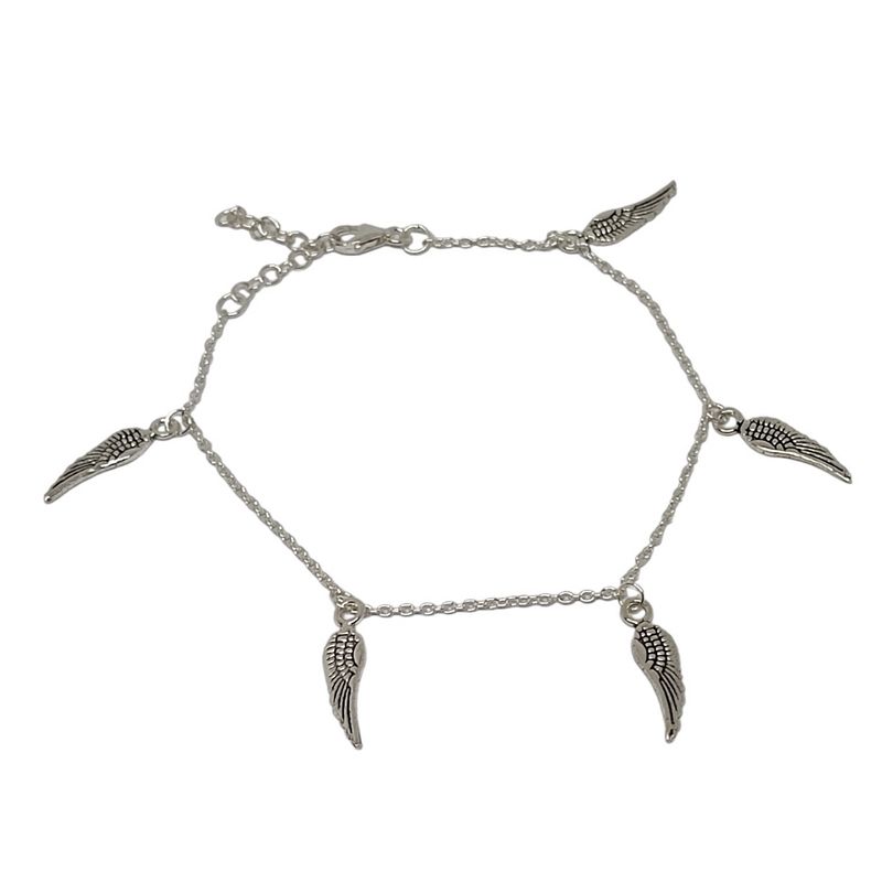 ANDREA COGGIOLA JOYAS - Pulsera 5 Alas Plata Fina 925