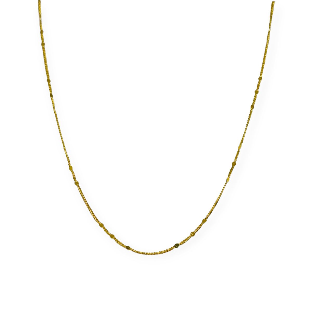 COGGIOLA - Cadena Gio 44cm Enchapado Oro 18K