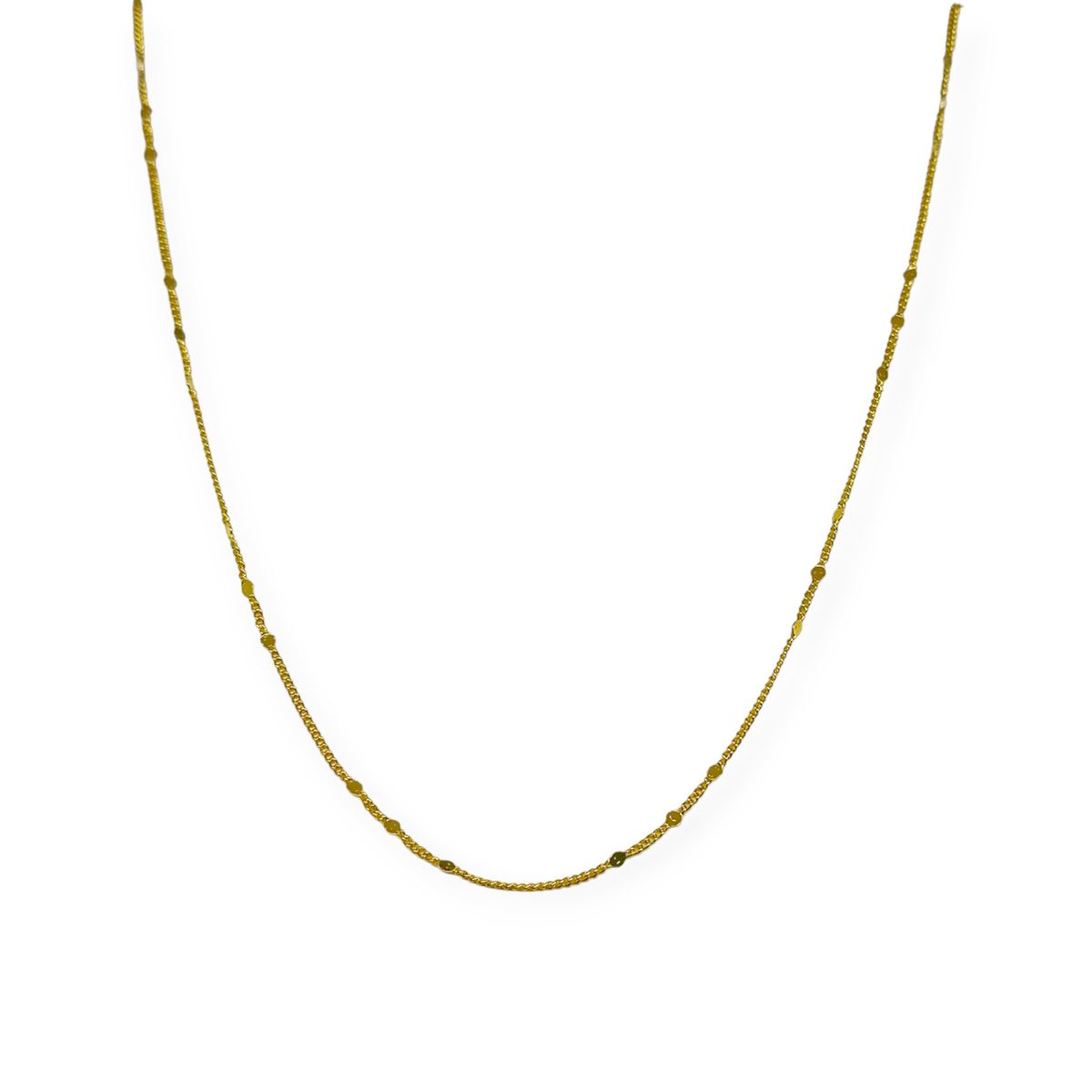 COGGIOLA - Cadena Gio 44cm Enchapado Oro 18K