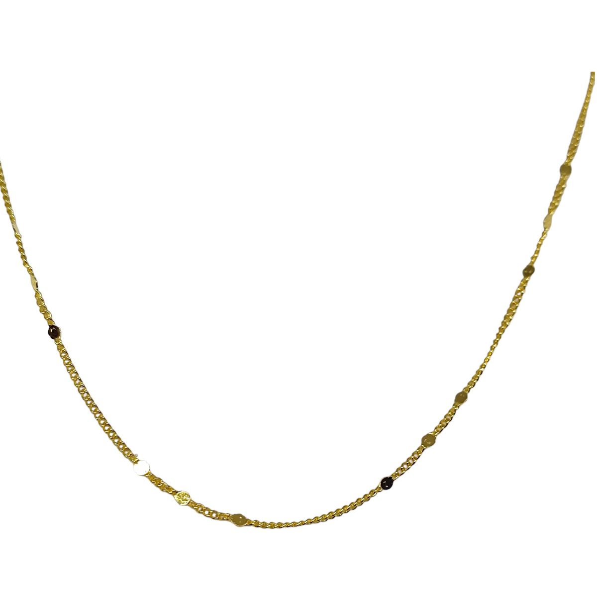 COGGIOLA - Cadena Gio 44cm Enchapado Oro 18K