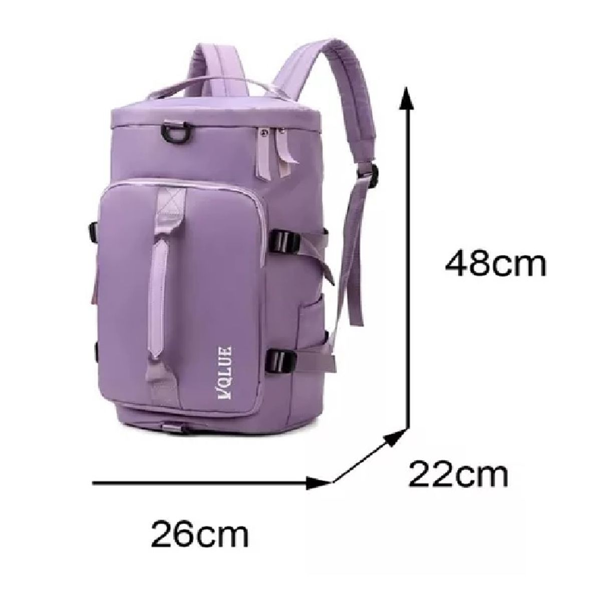 GENERICO - Bolso De Viaje Impermeable Mochila Multiusos Hombro Gimnasio lila