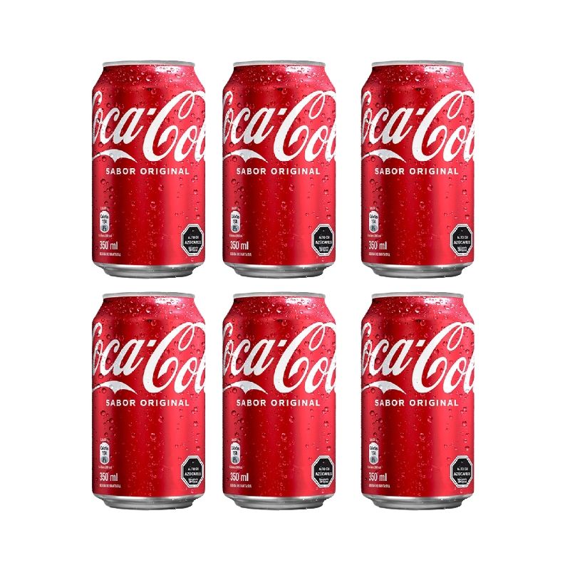 COCA COLA - Bebida Cocacola Original Lata Pack 6und