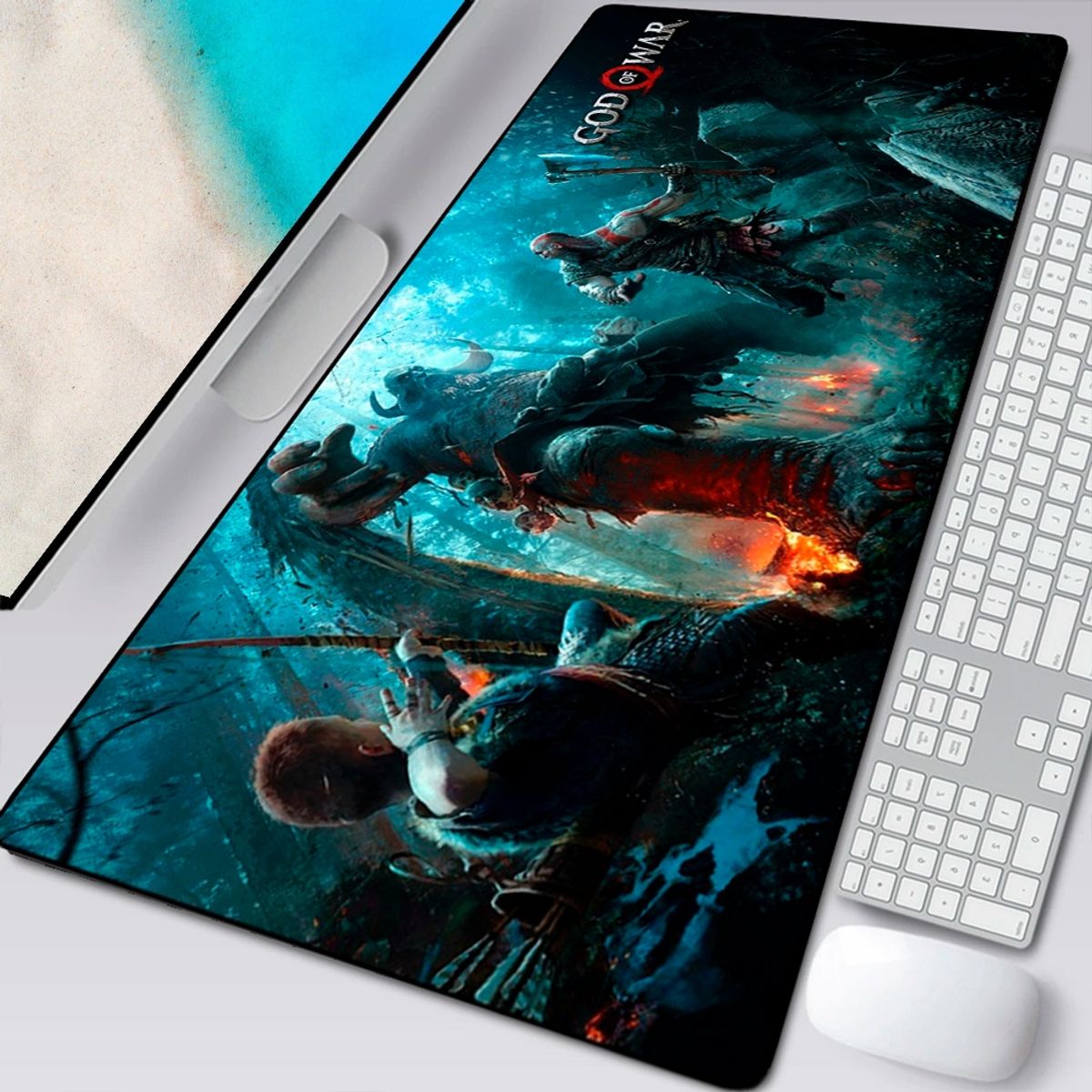 GENERICO - Mouse Pad Gamer God of War 90 X 40 cm