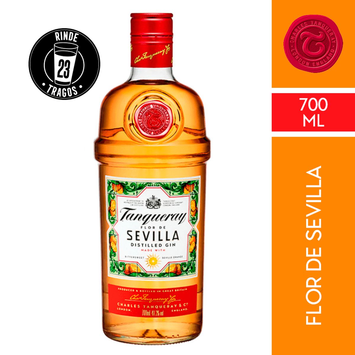 TANQUERAY - Gin Tanqueray Sevilla 41° 700Cc
