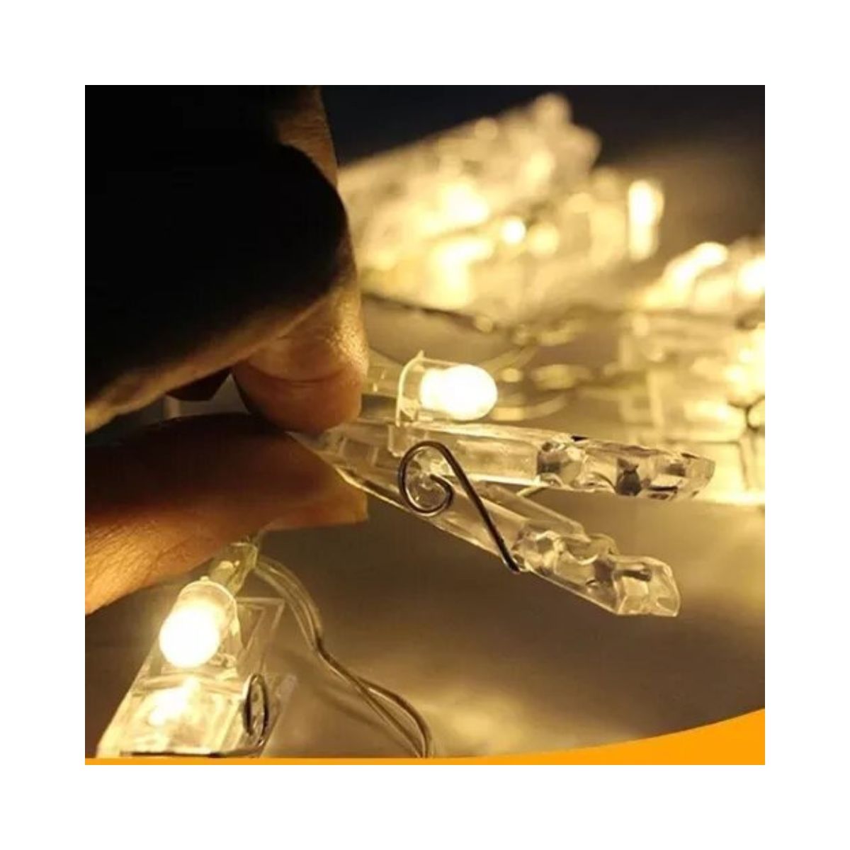 GENERICO - LED con Clip para fotos en forma de cadena de luces