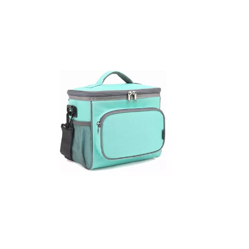 GENERICO - Bolso Lonchera Térmica Tela Oxford Multicolores Portátil verde
