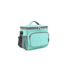 GENERICO - Bolso Lonchera Térmica Tela Oxford Multicolores Portátil verde