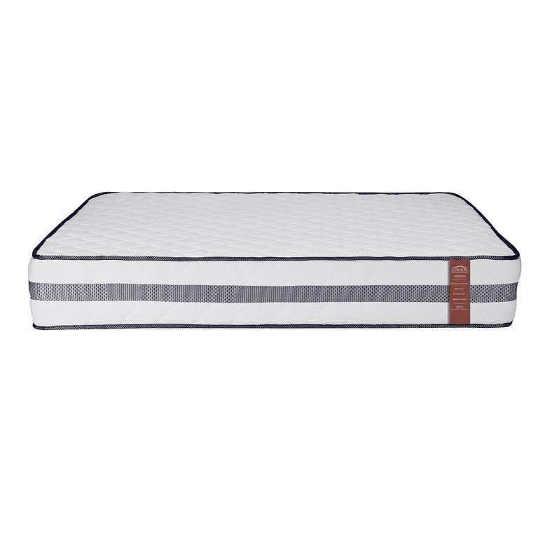 Colchon Valdivia 1.5 Plazas Gris 105x190x30 Cm Resorte Bonell Dual Side Alta Densidad