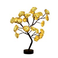 Lámpara de Árbol con 24 Rosas con luces LED
