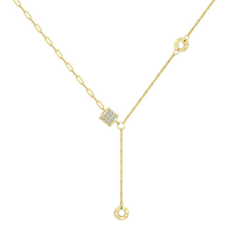 GENERICO - Collar de Plata 925 Bañado en Oro 18K - Isabella Gold