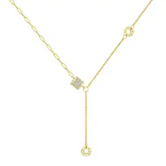 GENERICO - Collar de Plata 925 Bañado en Oro 18K - Isabella Gold