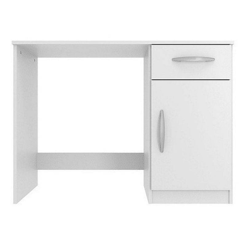 BE DESIGN - ESCRITORIO COMPAQ CON PUERTA Y CAJON BLANCO - BE DESIGN - BAR00009
