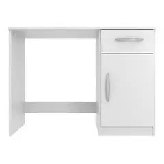 BE DESIGN - ESCRITORIO COMPAQ CON PUERTA Y CAJON BLANCO - - BAR00009
