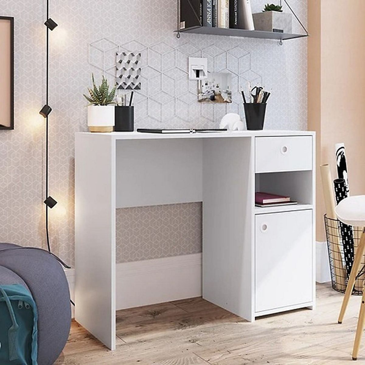 KIDSCOOL - Escritorio Con Cajones Montreal Blanco