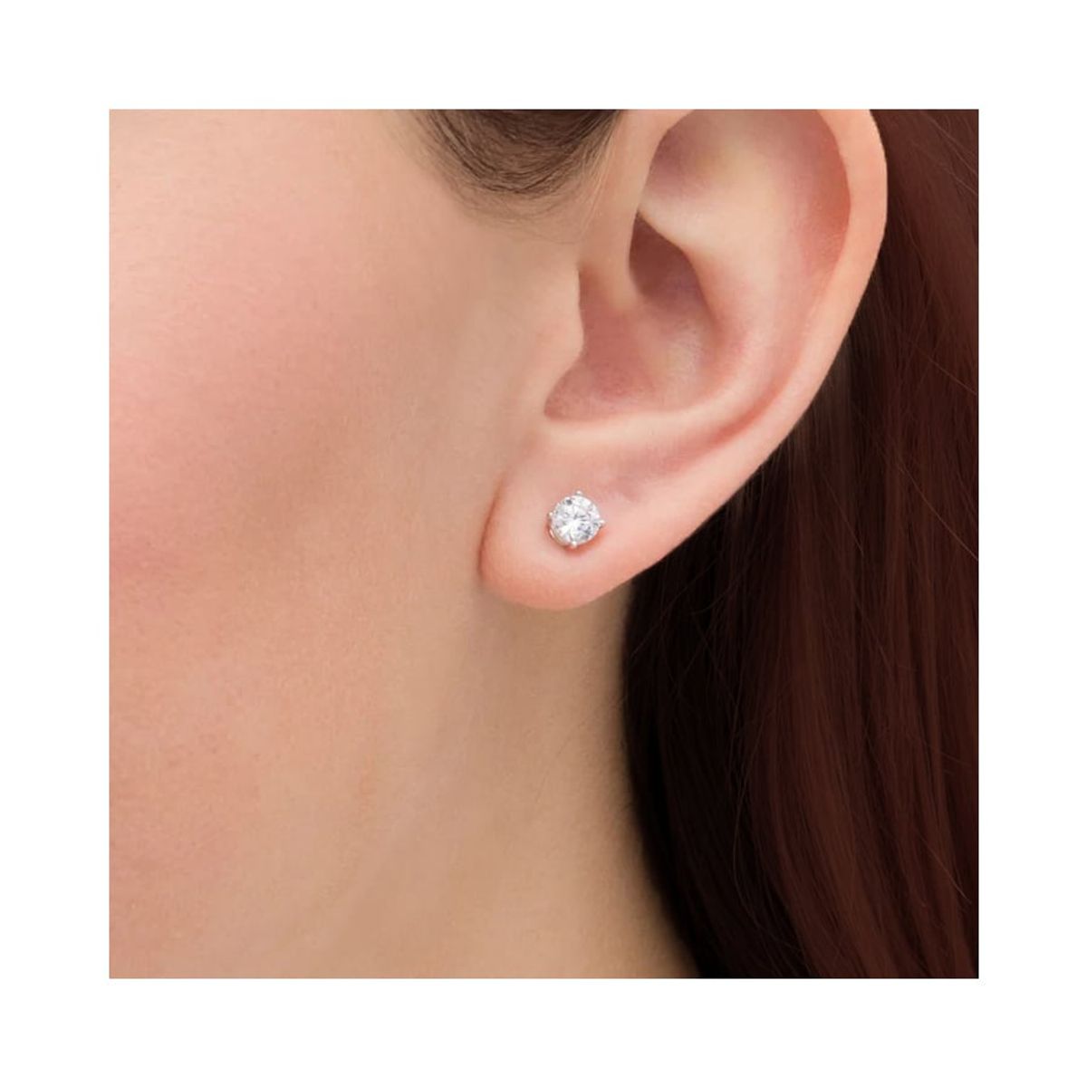 GENERICO - Aros de Plata 925 Punto de Luz - Amalia Silver 8mm