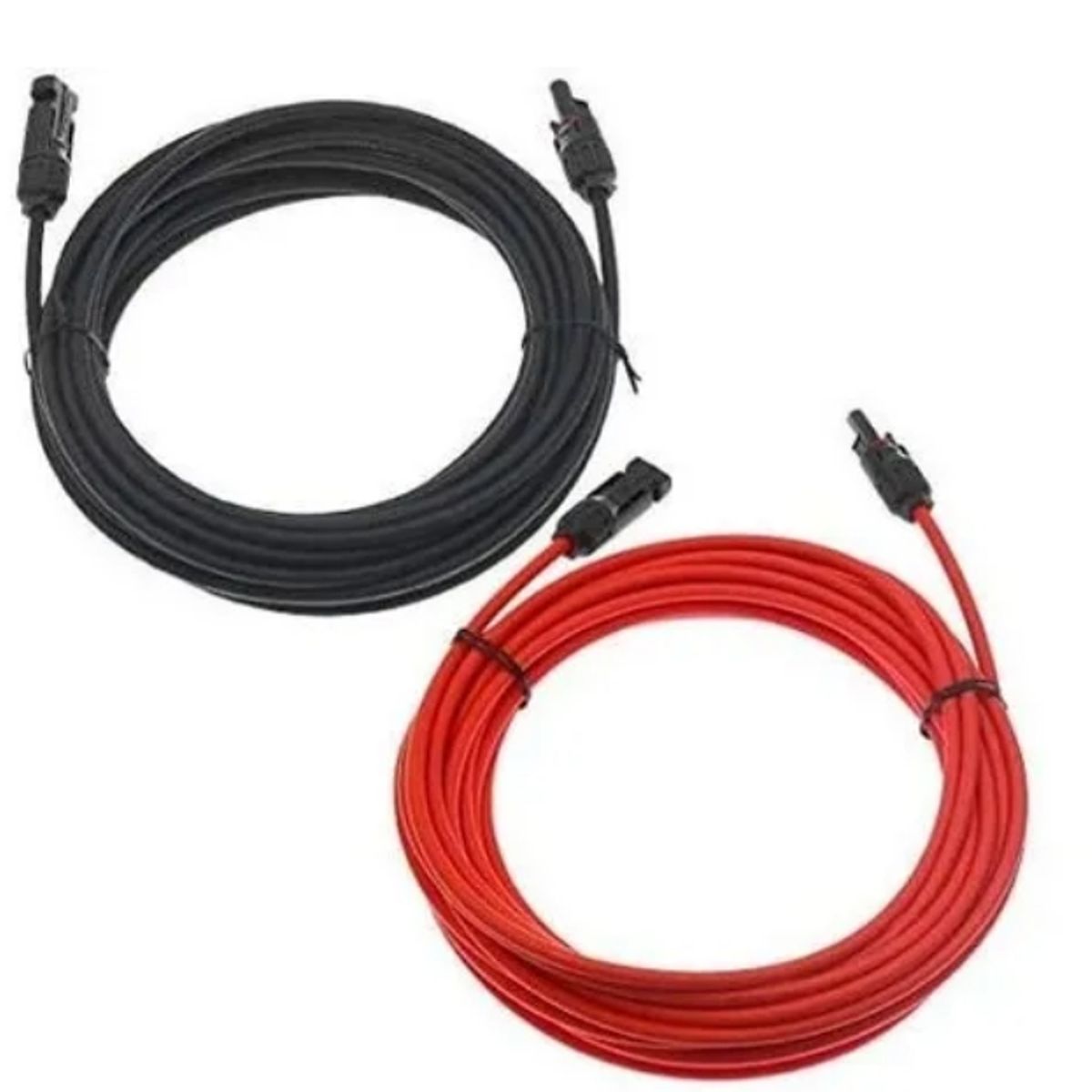 GENERICO - Extensión Solar 6 mm² 2 X 10 Metros + 4 Conectores Mc4 Fotovoltaicos